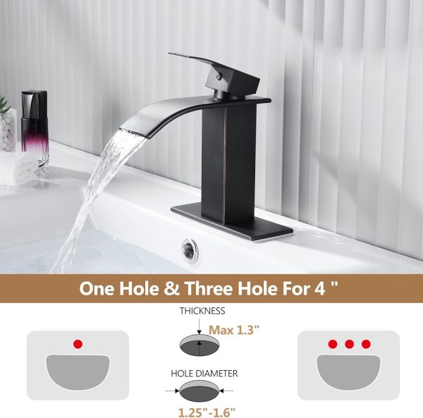 Waterfall Style Bath Faucet 1 Handle